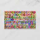 Recherche de motif psychédélique cartes visite Rétro