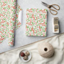 Recherche de vert électrique papier cadeau Motif