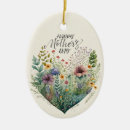 Recherche de coeur floral ornements Mère