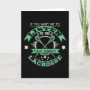 Recherche de lacrosse vœux cartes Joueur de crosse