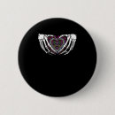 Recherche de main squelette badges Éffrayant mignon