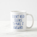 Recherche de silence tasses Humour
