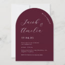 Recherche de couleur prune invitations Moderne
