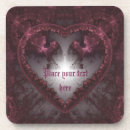 Recherche de gothique dessous de verres Coeur