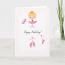 Recherche de ballerina anniversaire cartes Rose