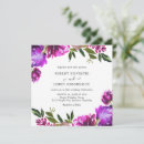 Recherche de violet brillant invitations Floral