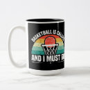 Recherche de humour de basket ball tasses Sports