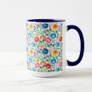 Recherche de motif folklorique tasses Fleur