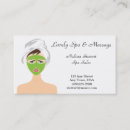 Recherche de massage facial cartes visite Affaires