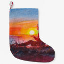 Recherche de coucher soleil chaussette de noël Plage
