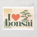 Recherche de bonsaï cartes postales Illustration