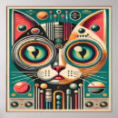 Recherche de rétro futuriste art Chat