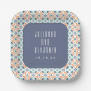 Recherche de motif coloré assiettes en papier Unique