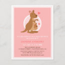 Recherche de kangaroo invitations Rose