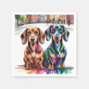 Recherche de dachshund serviettes Aquarelle