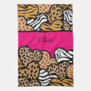 Recherche de motif zèbre cuisine linges Rose