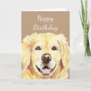 Recherche de golden retriever vœux cartes Aquarelle