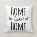 Recherche de typographie coussins Maison