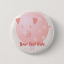 Recherche de porc rose badges Animaux