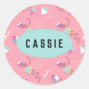 Recherche de gribouillage autocollants Rose