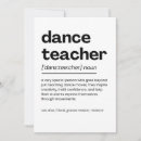 Recherche de de professeur de danse vœux cartes Appréciation