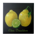 Recherche de citron carreaux Peint à la main