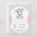 Recherche de éléphants invitations C'est une fille