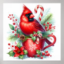 Recherche de cardinal rouge posters Noël