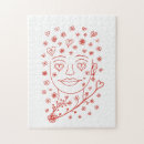 Recherche de dessin visage puzzles Illustration
