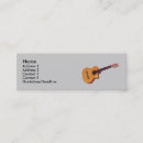 Recherche de guitare classique cartes visite Simple