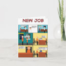 Recherche de nouveau travail vœux cartes Salutation