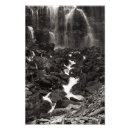Recherche de cascade noire posters Noir et blanc