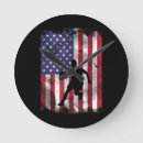 Recherche de drapeau américain vintage horloges Patriotique