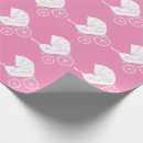 Recherche de vintage baby shower papier cadeau Rose