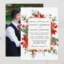 Recherche de poinsettia mariage invitations Vintage