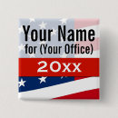 Recherche de campagnes politiques badges Drapeau américain