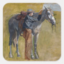 Recherche de vieux papier autocollants Cowboy