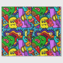 Recherche de anniversaire monstre papier cadeau Coloré