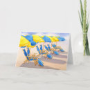 Recherche de parapluies de plage vœux cartes Coloré