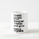 Recherche de concepteurs tasses Helvetica