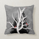 Recherche de gris noir rouge coussins Arbre