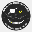 Recherche de pirate drôle autocollants Chat noir
