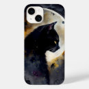 Recherche de lune de chat iphone coques Noir