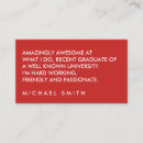 Recherche de diplôme cartes visite Minimaliste