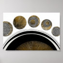 Recherche de black white gold posters Abstract