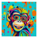 Recherche de singeries posters Singe souriant