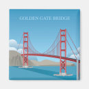 Recherche de la californie magnets Golden gate bridge