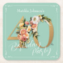 Recherche de jolie fille dessous de verres Floral