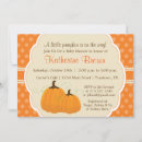 Recherche de little pumpkin baby shower invitations Citrouille