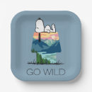 Recherche de camping paper assiettes Charles shulz